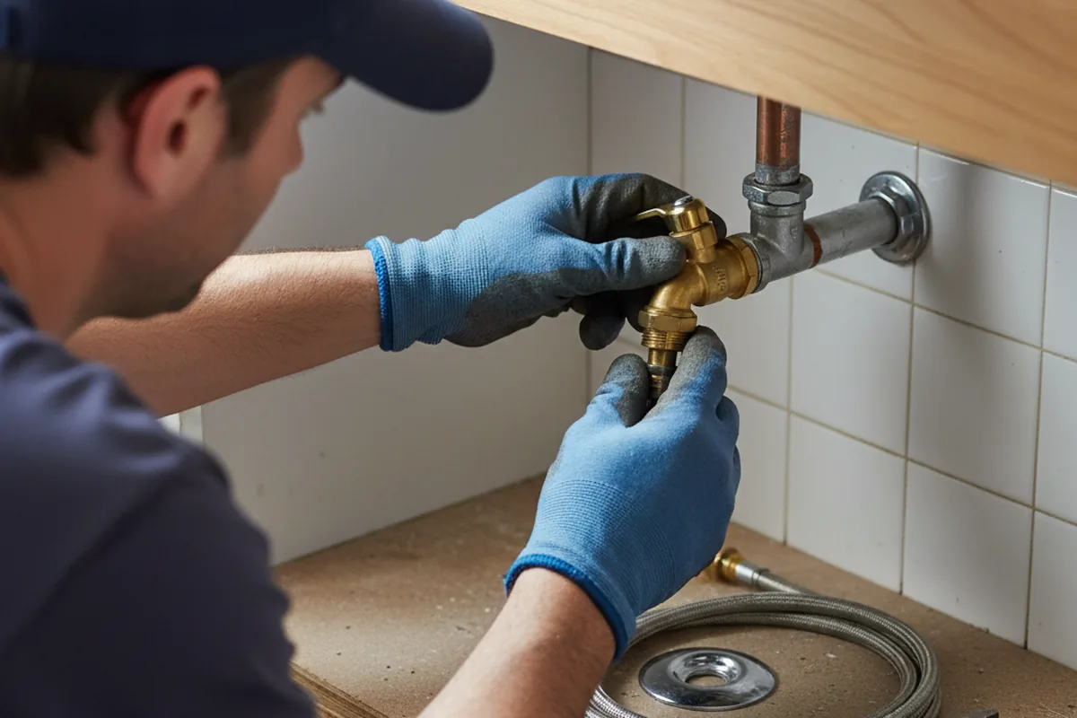 Shutoff valve and fitting work during Repiping in Lacey